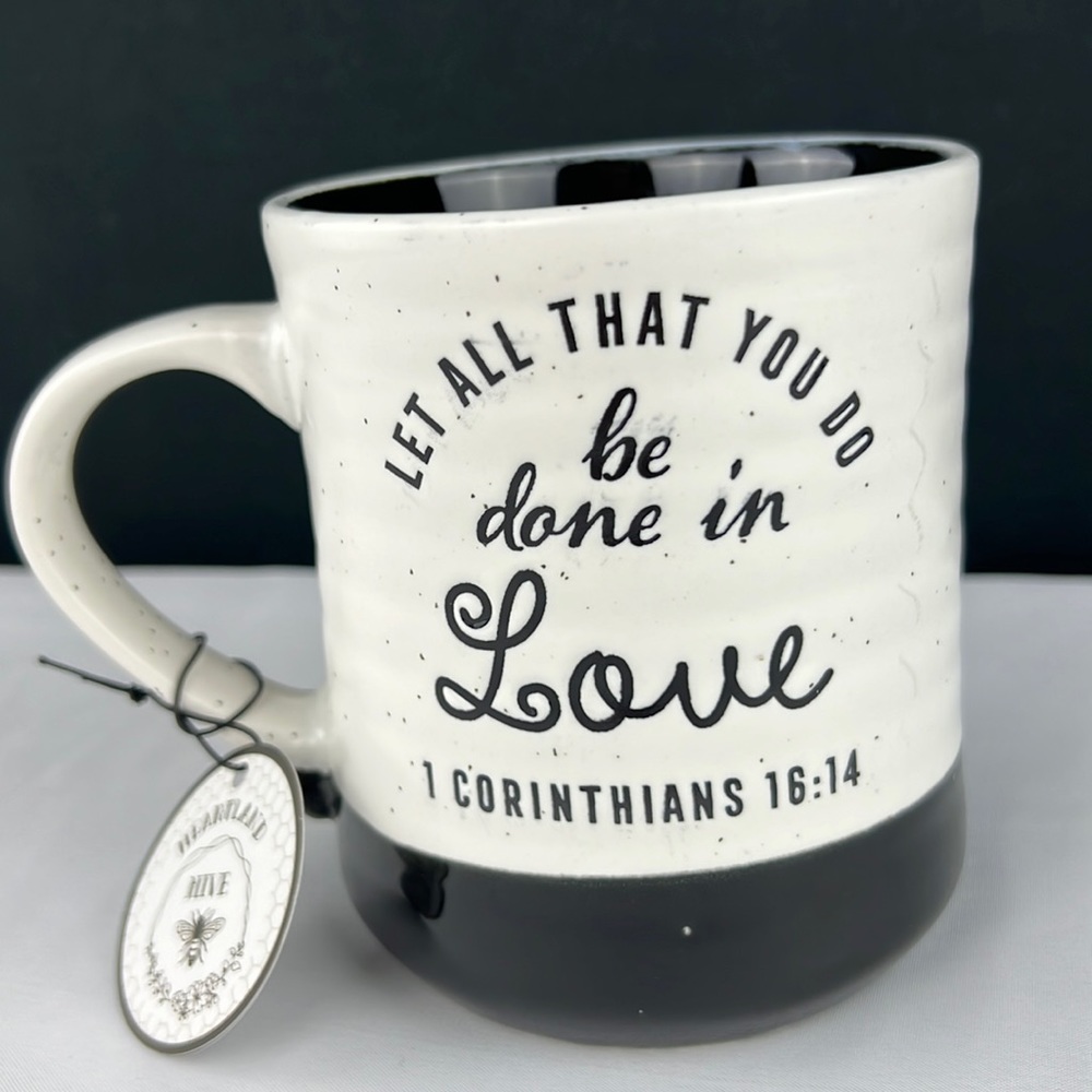 Heartland Hive - 3/$48 - ‘Let All You Do..Love’ Ceramic Mug. Large. NWT Firm!